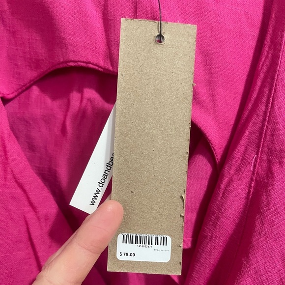 Do+Be Dark Pink Wrap Style Romper Summer Cocktail | Medium | NWT - Picture 6 of 6